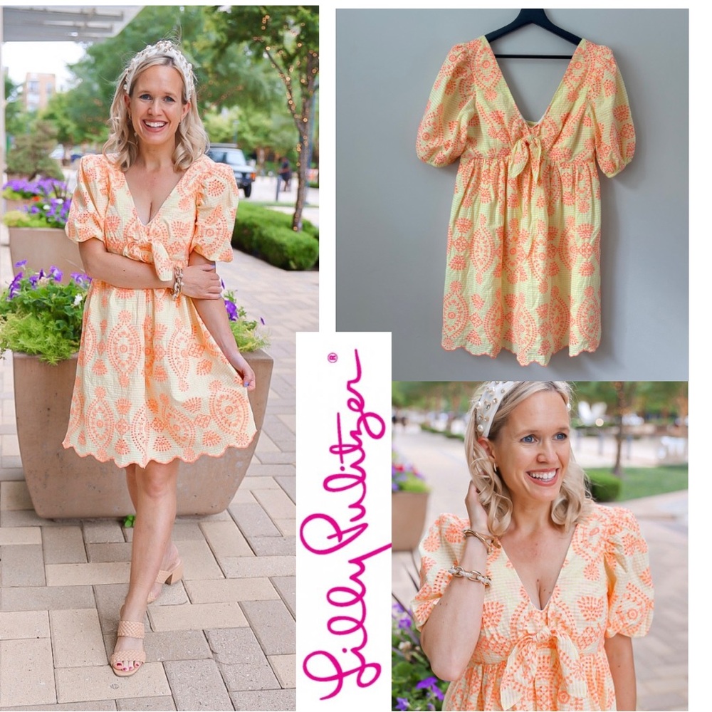 Lilly Pulitzer Sarafina Short Sleeve Dress Size 6
